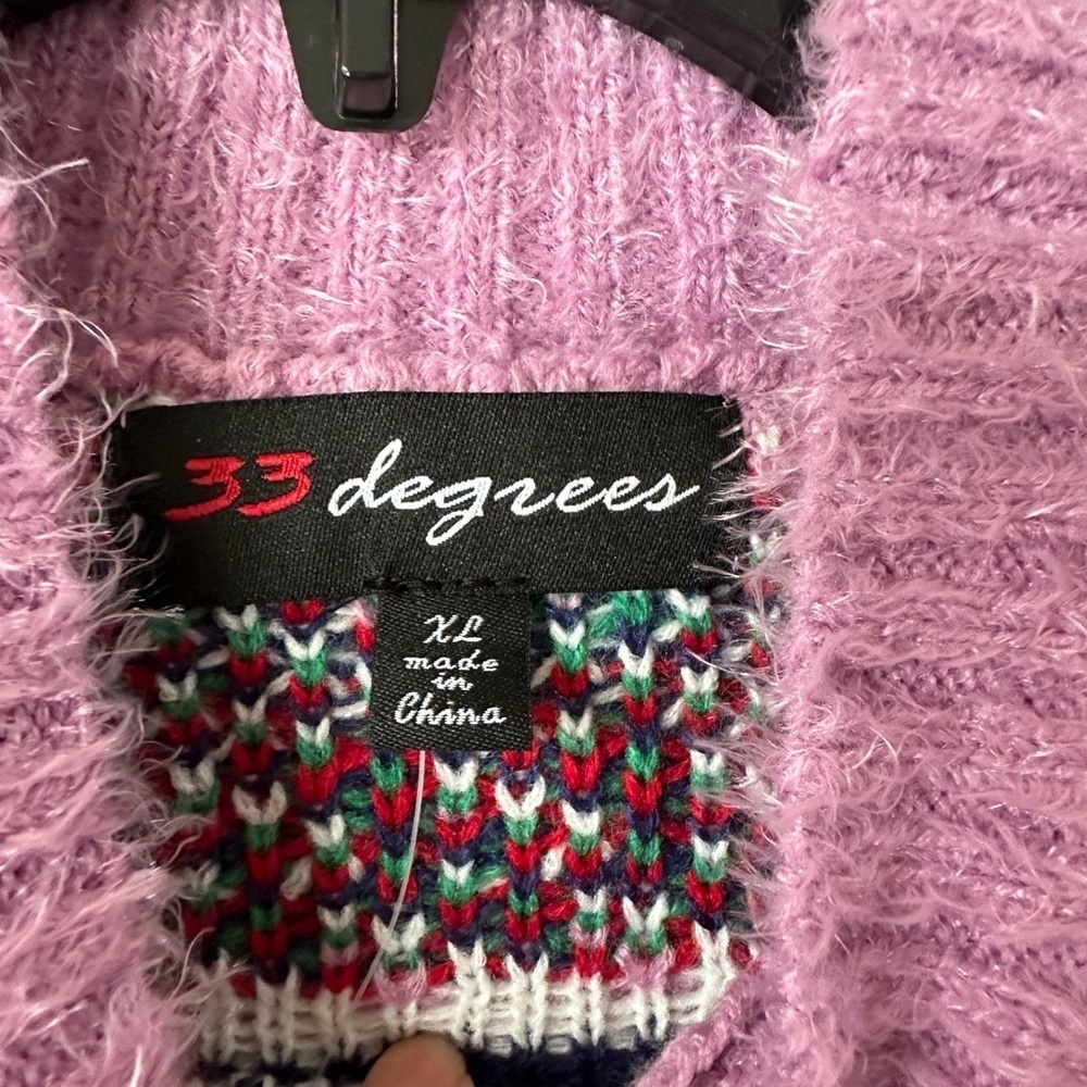 33 Degrees Holiday Knitted Long Sleeves XL Sweater BNWT - Picture 6 of 8